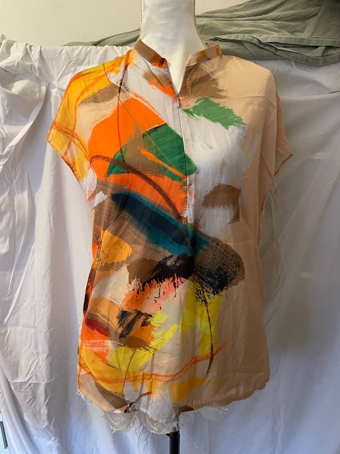 Blouse à manche courte pour femme taille 40 BGN - photo numéro 2