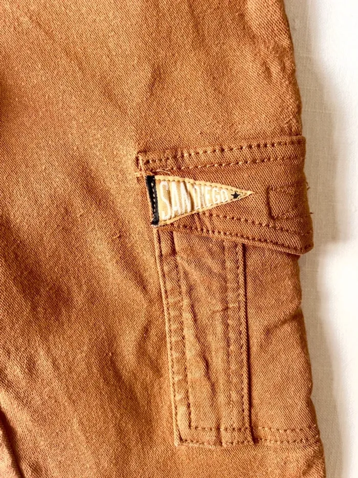 Pantalon cargo Sergent Major garçon 5 ans camel – collection automne hiver 2024/2025 - photo numéro 3