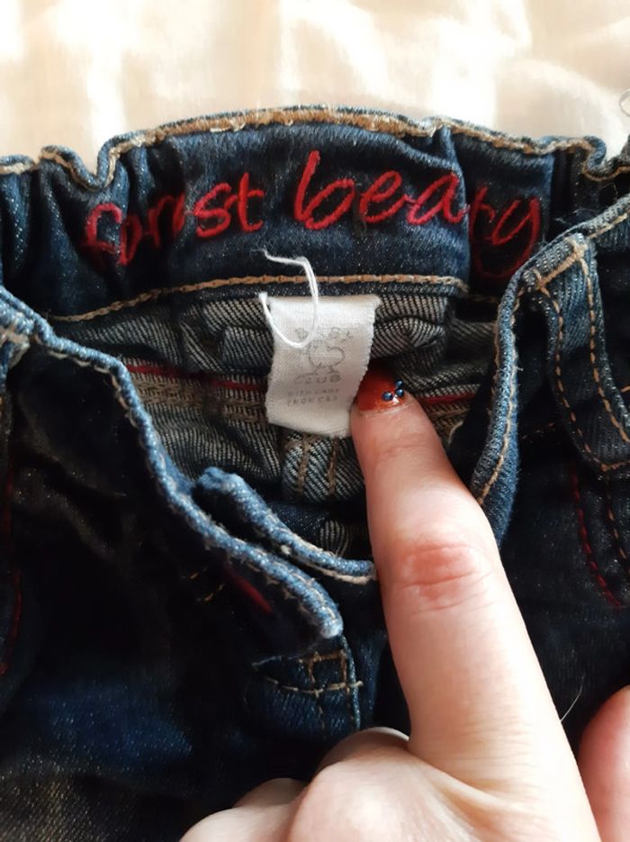 Haut blanc Manches longues et Jean - 12 mois - photo numéro 4