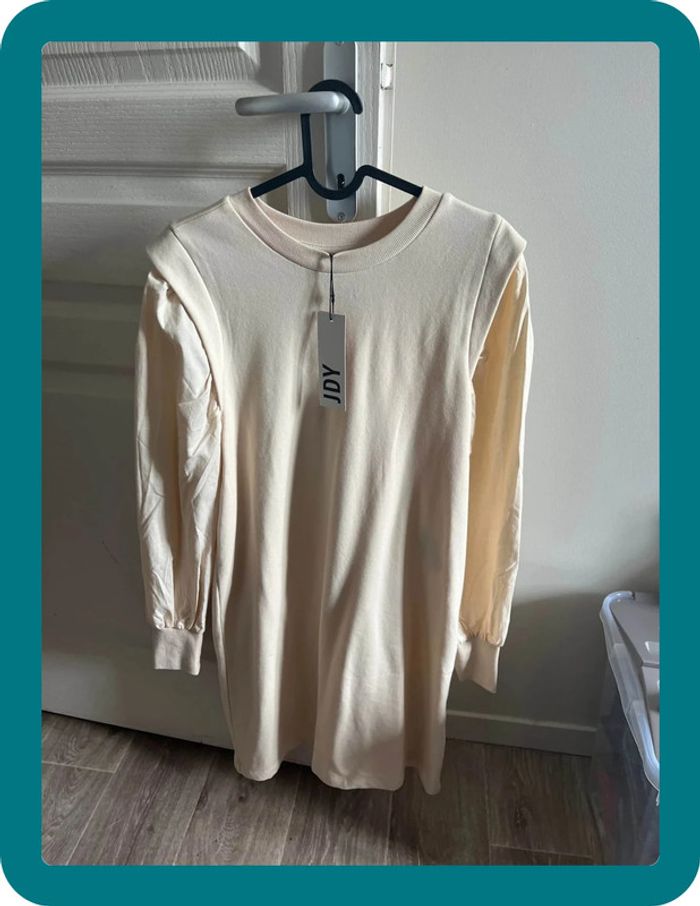 Robe sweat bi matière