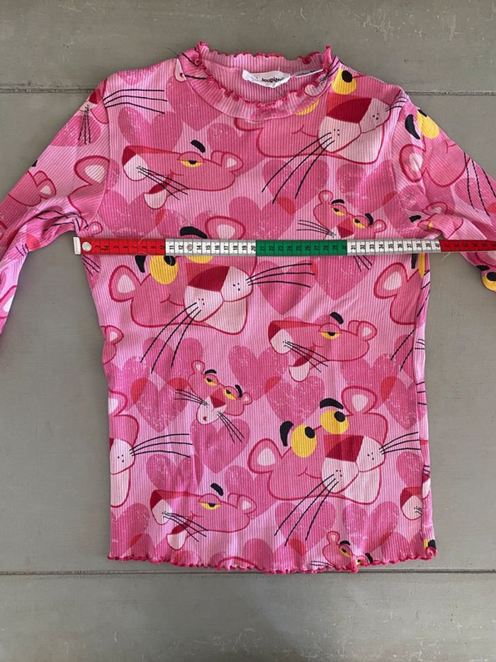 Tee shirt Desigual la panthère rose manches longues taille 13/14 ans - photo numéro 15