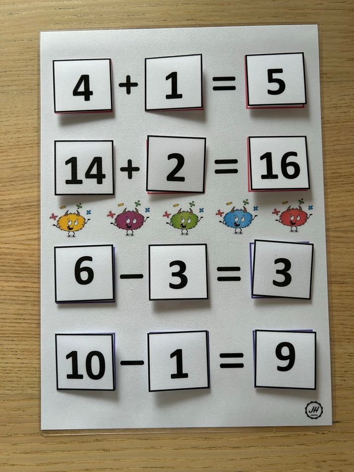Fiche Montessori : Faire des calculs - photo numéro 2