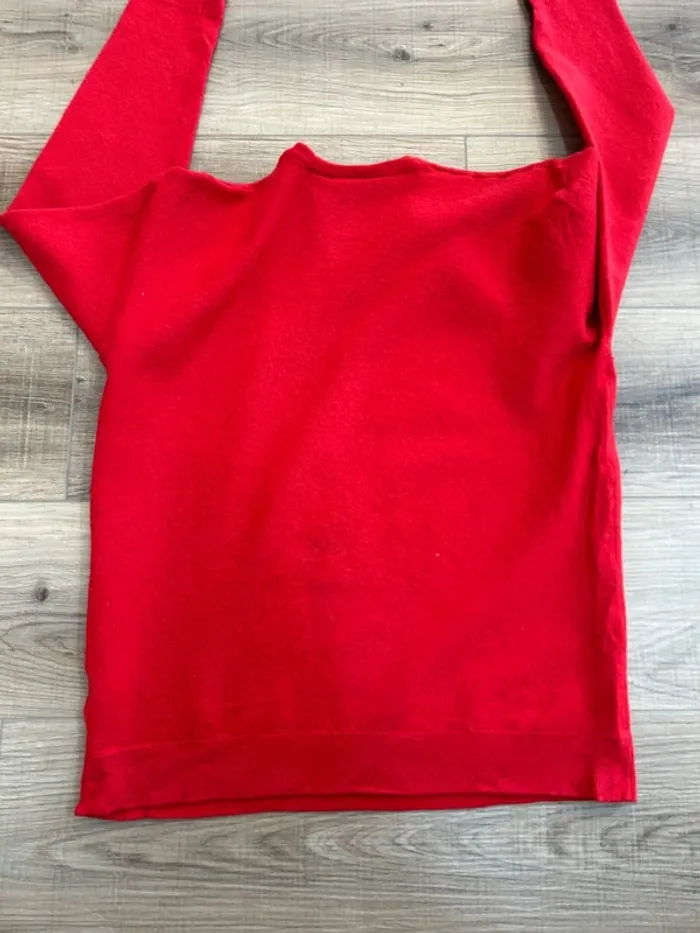 Pull enfant Lacoste rouge pull ado pull Lacoste rouge taille 6 - photo numéro 2