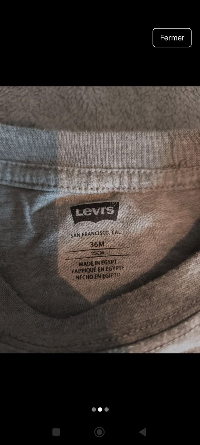👕 T-shirt Levi’s gris 36M - photo numéro 2