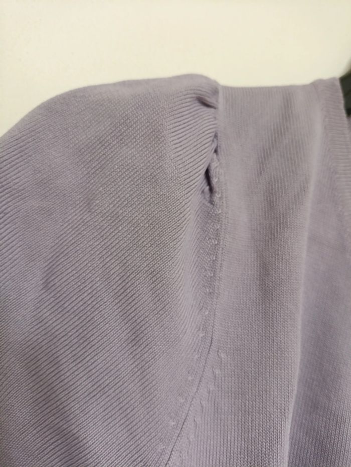Haut lilas manches courtes à nœud – MNG Basics  vintage - photo numéro 4