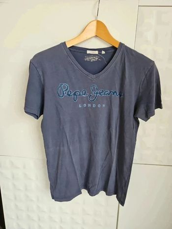 tee shirt bleu foncé taille S pepe jeans homme