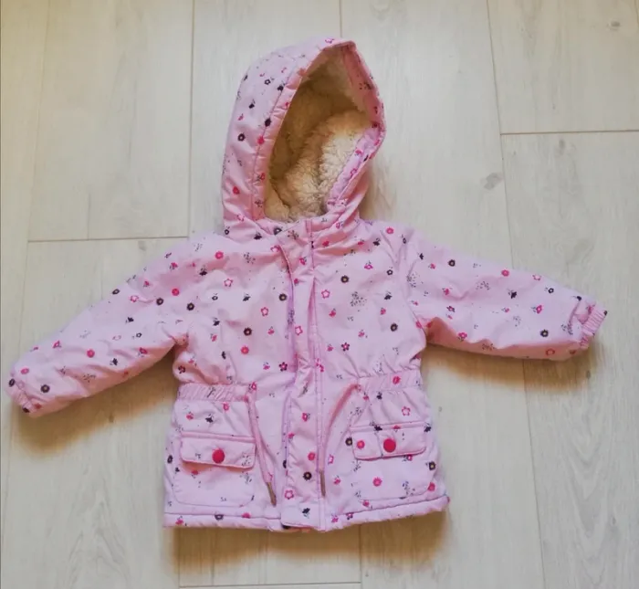 Manteau rose 12 mois