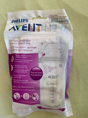 Sachet congélation lait maternel