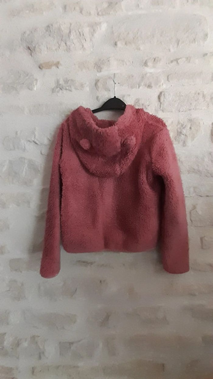 Gilet doux et chaud rose 10 ans - photo numéro 3