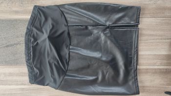 Jupe maternite simili cuir