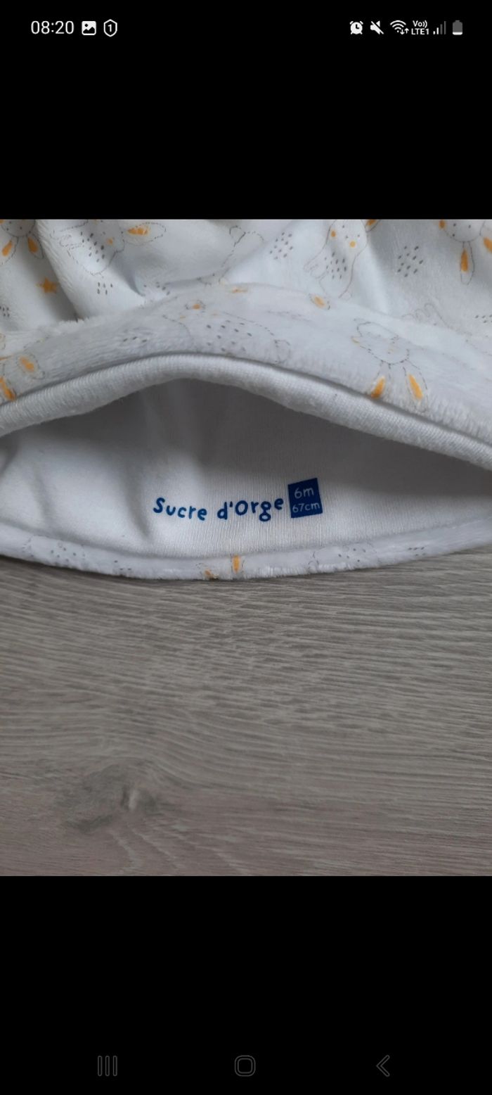 Pyjama velours + bonnet 6 mois - photo numéro 6