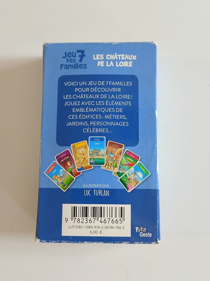 Jeu des 7 familles les châteaux dela Loire petit geste complet - photo numéro 2