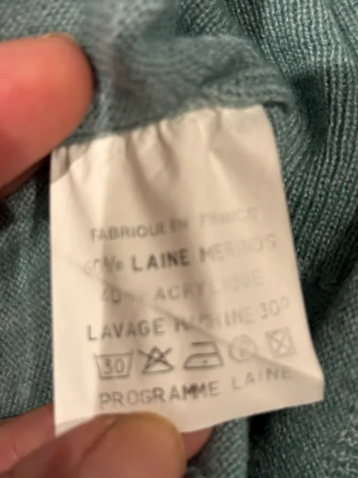 Pull vert sans manches de marque Chair Man taille 38-M très bon état - photo numéro 5
