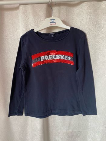 T-shirt sequins pretty 8 ans kiabi