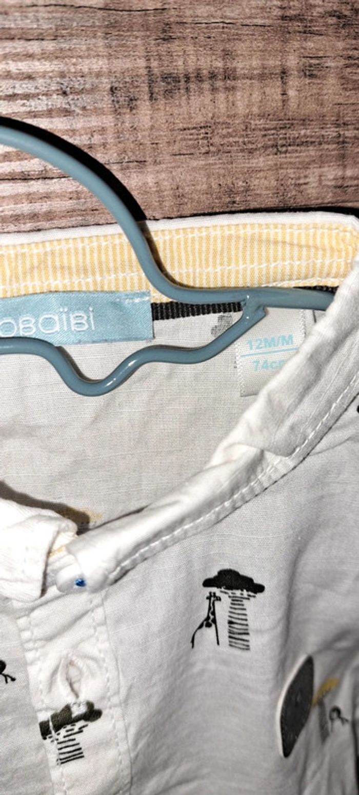 Chemise manches courtes Obaïbi 12 mois - photo numéro 3