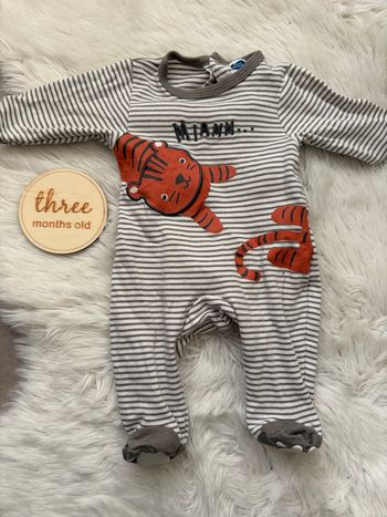 Pyjama tigre 3 mois