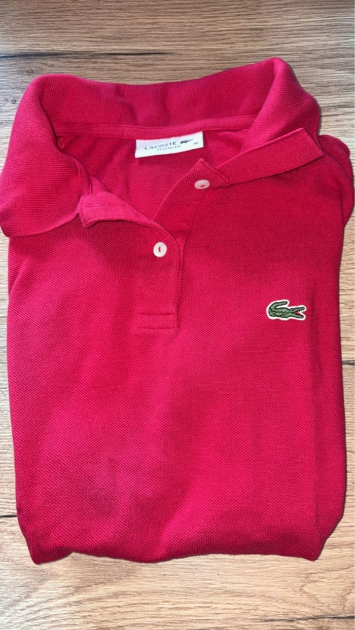 Polo Lacoste rose