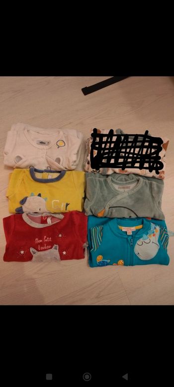 Lot de 5 pyjamas garçon taille 1 mois