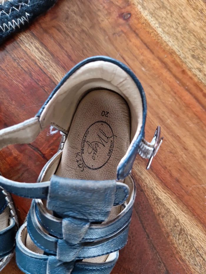 Sandales cuir véritable Mégis - photo numéro 3