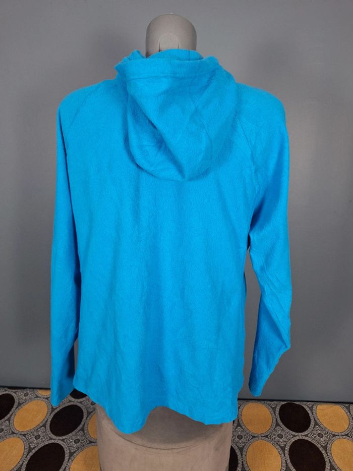 Polaire légère zippée the north face bleu femme - taille 2XL - brodé - photo numéro 6