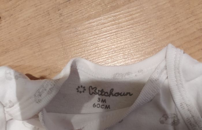 Lot de 2 bodies ml 3 mois kiabi - photo numéro 4