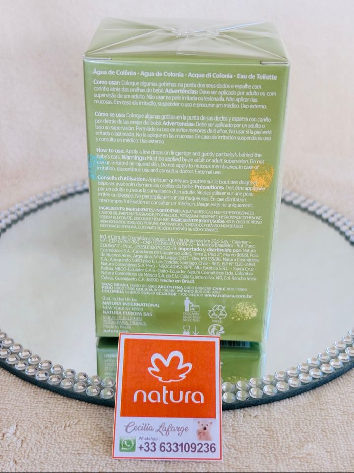 Eau de toilette pour bébé Natura Mamãe e bebê - photo numéro 2