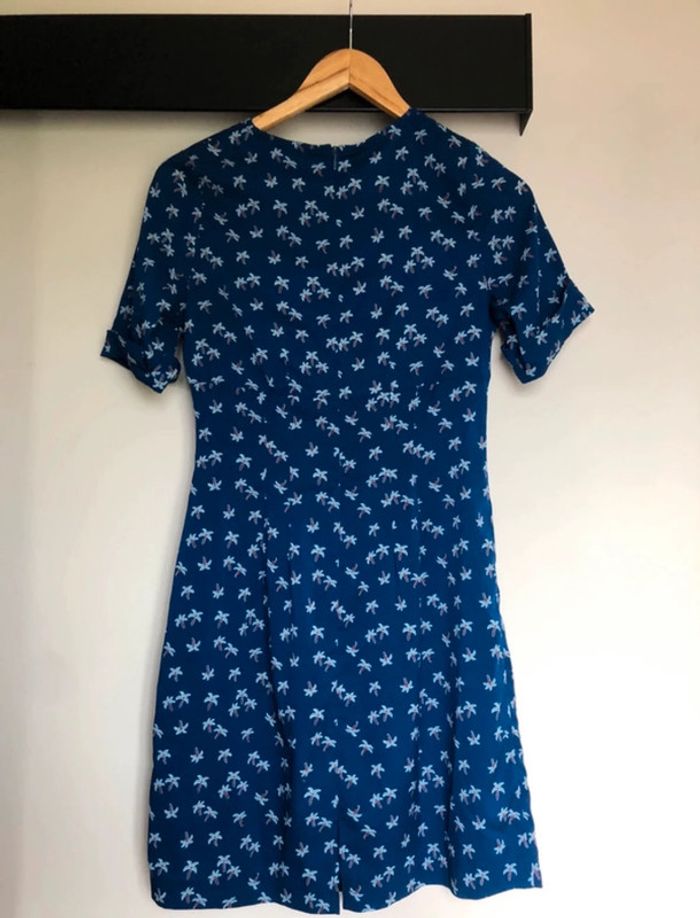 Robe bleue motifs palmiers 36 Le mont saint Michel - photo numéro 2