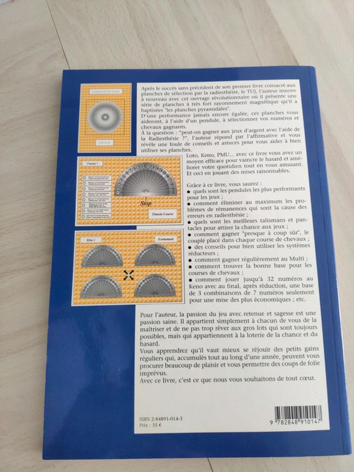 Livre grand format Sélecteur universel de radiesthésie pour les jeux de hasard épuisé Dajafée - photo numéro 6