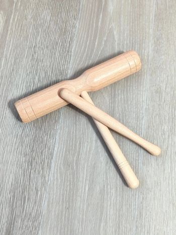 Guiro en bois 2 tons instrument de musique