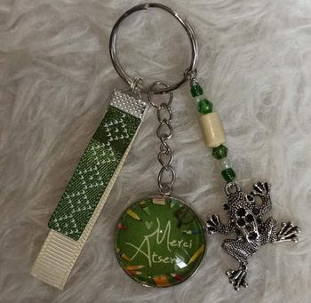 Porte clé atsem "merci atsem"