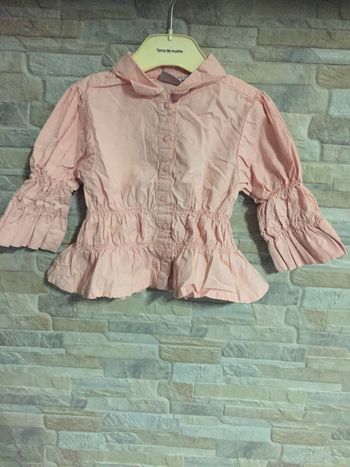 Chemise rose à smocks Kiabi 18M