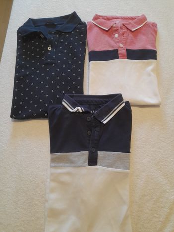Lot 3 polos manches courtes taille S Primark et C&A