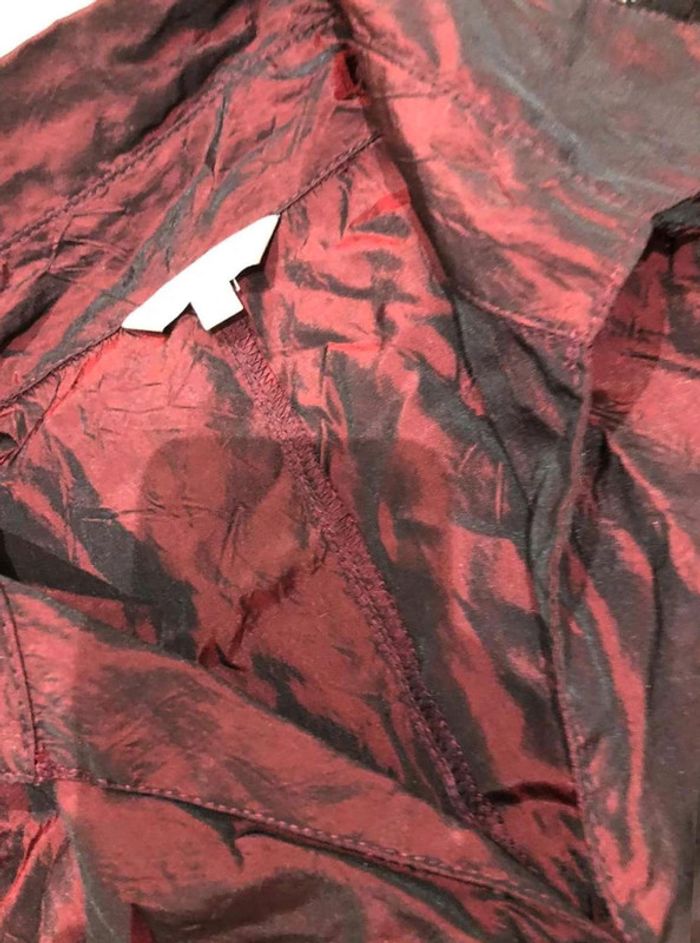 Chemise rouge Bordeau dentelles - photo numéro 3