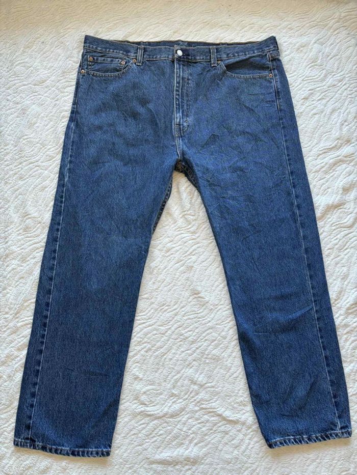 Jean Levi’s 505 3XL/56 L29 homme grande taille Mexico bleu brut taille haute relaxed fit droit - photo numéro 4