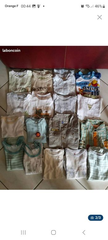 Lot vêtements 12 mois