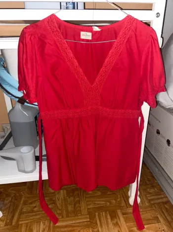 Chemise manche courte  rouge