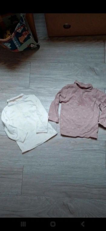 Lot de sous pull manches longues kiabi 12mois 74cm 👻