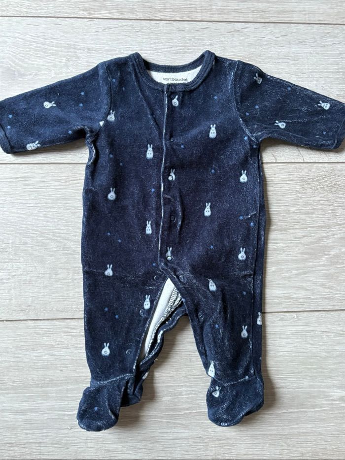 Lot de 3 pyjamas épais 1 mois Vertbaudet - photo numéro 4