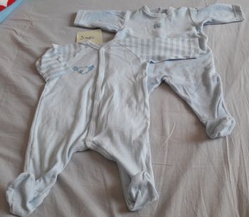 Pyjama bleu Petit Bateau 3m