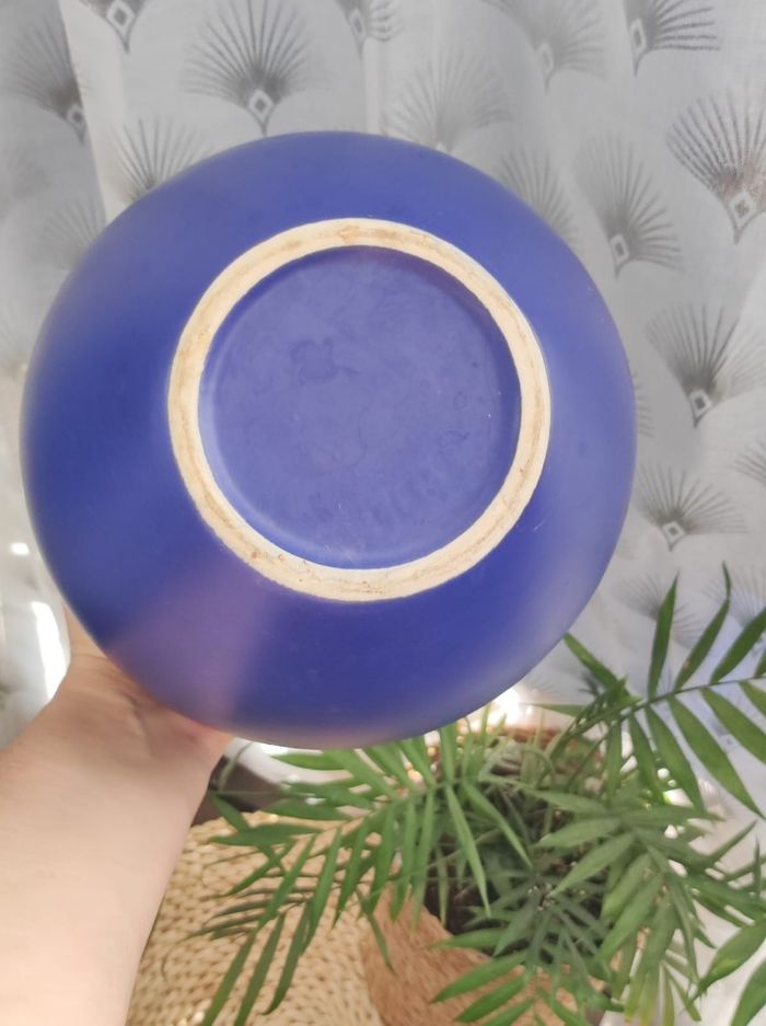 Vase bleu céramique - photo numéro 5