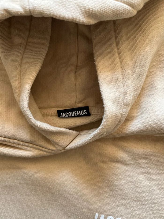 Sweat à capuche Jacquemus beige – Taille M – Bon état - photo numéro 3