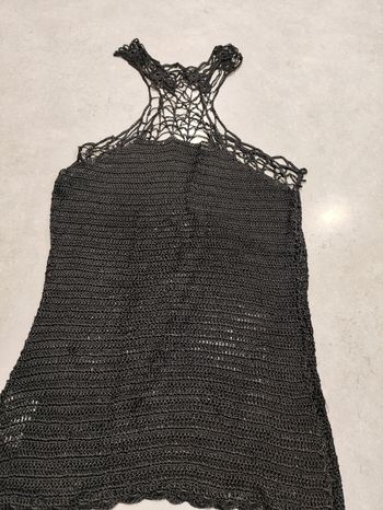 Haut noir débardeur crocheté 3 Suisses – Taille 36