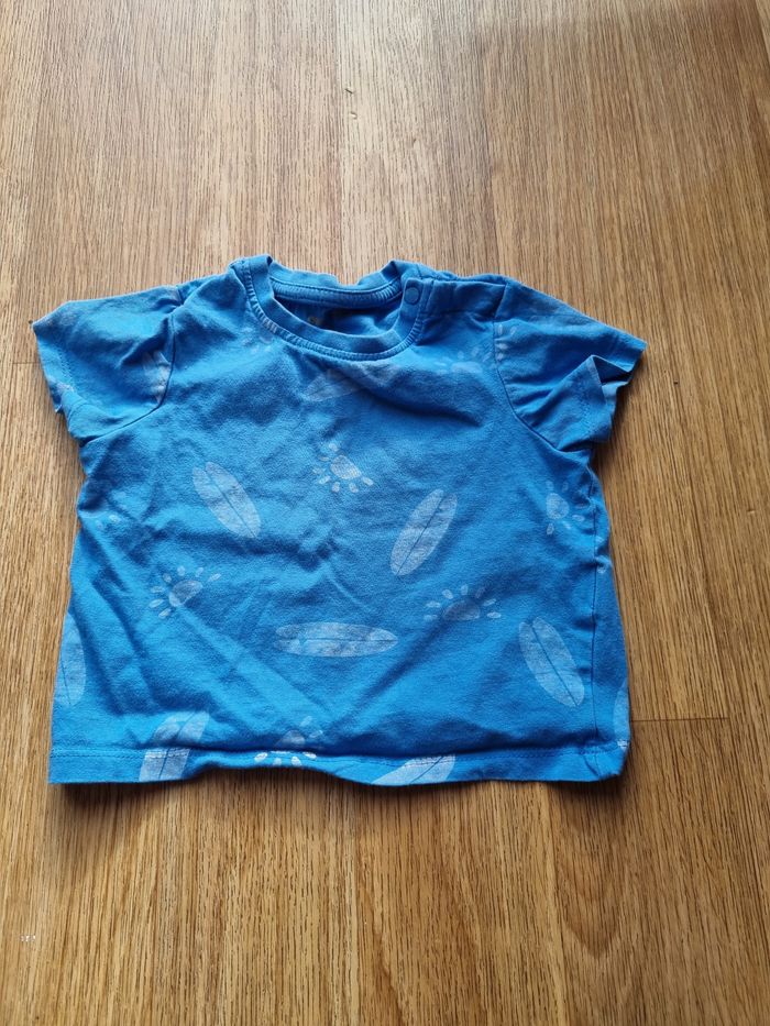 T-shirt bébé bleu - Motif surf - Orchestra 18 mois - photo numéro 1