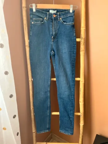 Jean droit taille haute H&M