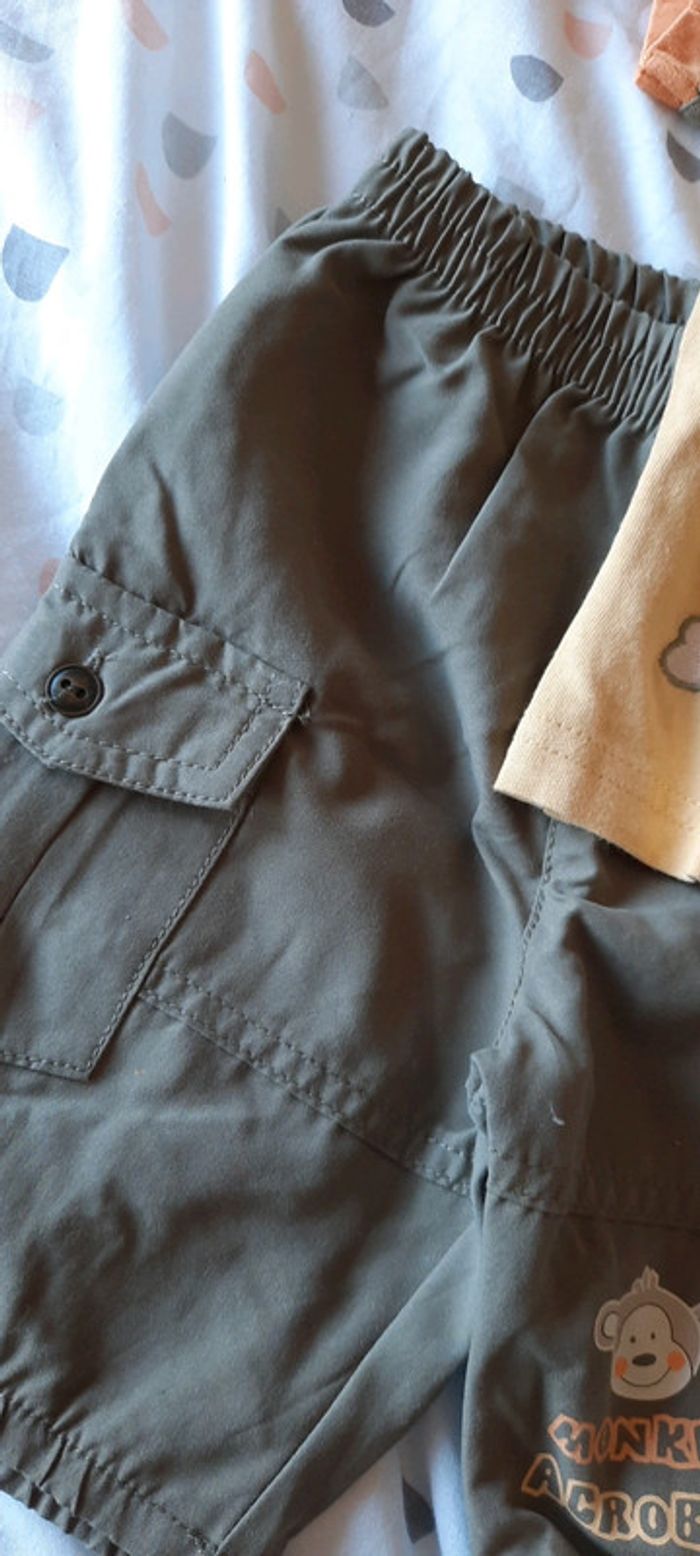 Ensemble été short et tee-shirt 6M - photo numéro 3