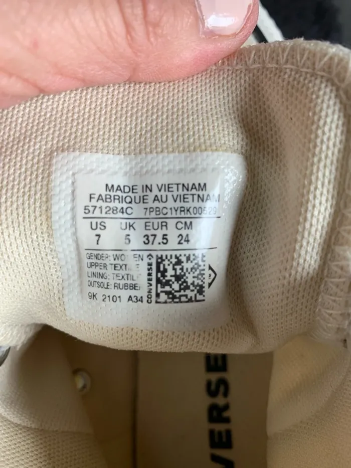 Baskets hautes brodées femme 37,5 - photo numéro 6