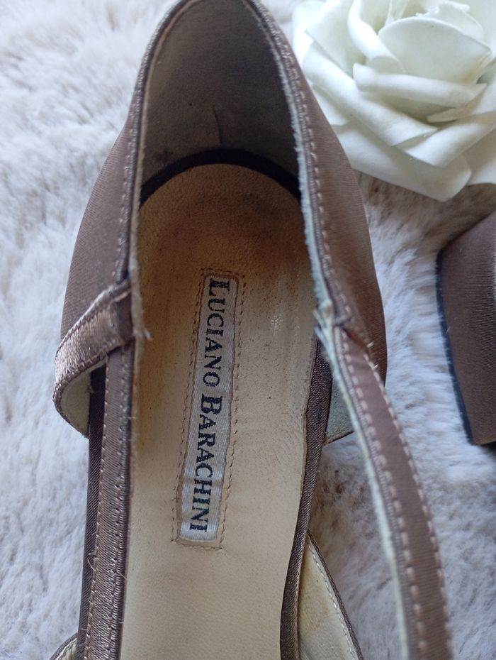 Mocassin femme en cuir satinée Luciano barachini taille 39 - photo numéro 4