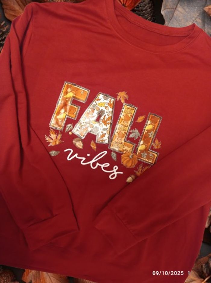 Sweatshirt Fall vibes neuf taille M - photo numéro 2