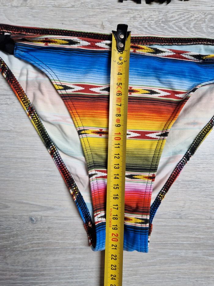 Maillot de bain bikini 2 pièces Banana Moon noir et multicolore taille 36 - photo numéro 4