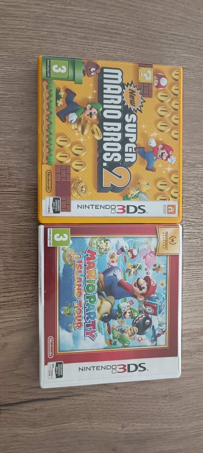 2 jeux Nintendo DS Mario